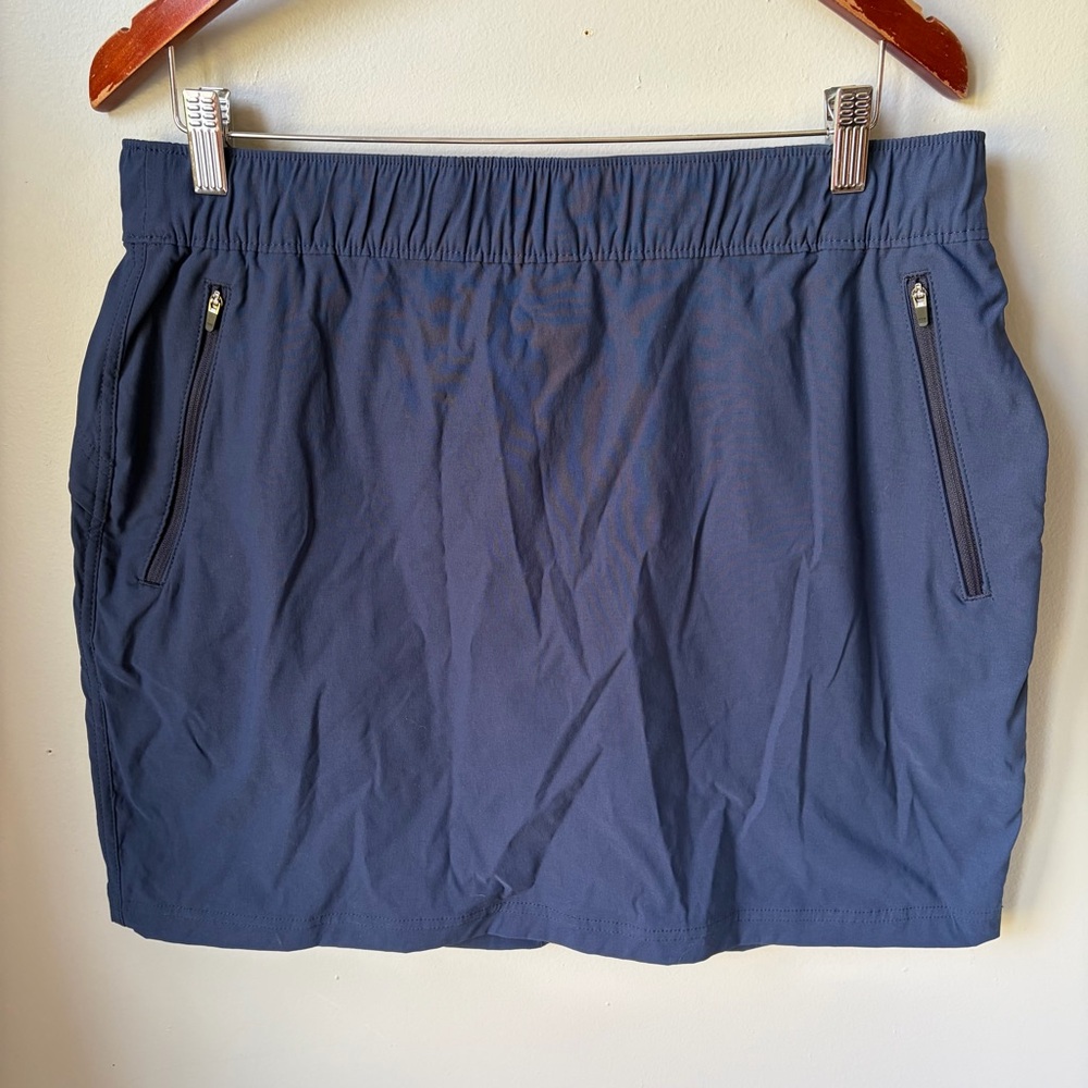 Eddie Bauer Blue Rainer‎ Pull-On Skort Skirt with Attached Shorts Size 14 Blue